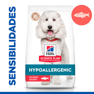 Hill’s Science Plan Adult Medium Hypoallergenic Salmão ração para cães